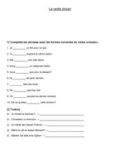 AB le verbe choisir