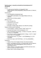 Verseifung (Seife herstellen Klasse 10) 