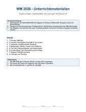 Fußball-WM 2026: Arbeitsblätter, Quiz und kreative Aufgaben