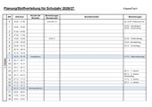 Planungstabelle/Stoffverteilungsplan 2026/27 blanko Berlin