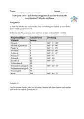 TurtleCoder: Vielecke programmieren und Mathematik entdecken