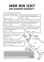Wer bin ich? Ein Schwein erzählt