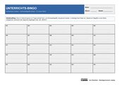Unterrichts-Bingo