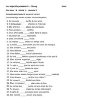 Adjectifs Possessifs