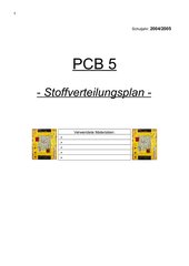 Hauptschule: Stoffverteilungsplan PCB 5 (LP 2004)