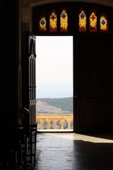Blick aus der Kirche - Blick ins Helle, Kirche, Galiläa, Nazareth, Schreibanlass, Meditation