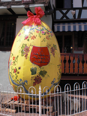 Oeuf de Pâques à Riquewihr - Pâques, Ostern, Elsass, Riquewihr