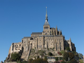 Mont Saint-Michel - Mont Saint-Michel, Normandie, Bretagne, Frankreich, Abtei, Benediktinerkloster, Weltkulturerbe, UNESCO, Welterbe, Jakobsweg