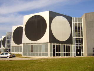Fondation Vasarely - Frankreich, civilisation, Aix-en-Provence, fondation, Vasarely, Kunstmuseum, Kreis, Quadrat, Körper, Quader