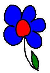 Streublume blau - Blume, blau, clipart