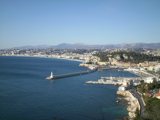 Nice Nizza - Frankreich, Nice, Nizza, port, Hafen, promenade, des Anglais, Panorama, Strandpromenade