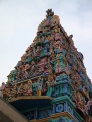 Hindu-Tempel_Singapore#1 - Weltreligionen, Südostasien, Hinduismus, Hindus, Tempel, Singapur, Sri Mariamman, Sehenswürdigkeit, Statuen, Gottheiten