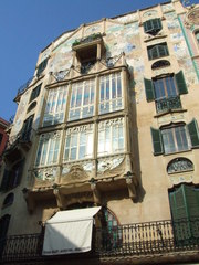 Jugendstil - Mallorca, Jugendstil, Spanien, Palma, Haus, Fenster, Balkon
