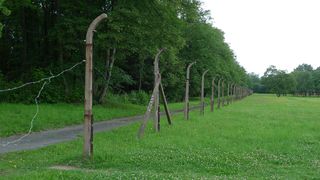 Zaunanlage des KZ Buchenwald - Buchenwald, Drittes, Reich, SS, Konzentrationslager, Verfolgung, Weimar, Geschichte, Nationalsozialismus, Vernichtung