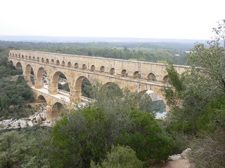 Pont du Gard - Frankreich, Südfrankreich, Pont du Gard, Aquädukt, Römer, Wasserversorgung, Brücke, Bögen, Architektur