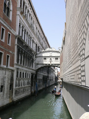 Venedig Seufzerbrücke#1 - Italien, Venedig, Venezia, Brücken, Seufzerbrücke, Ponte dei Sospiri, Kanal, Gondeln, Perspektive