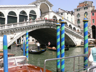 Venedig Rialtobrücke - Italien, Venedig, Venezia, Brücken, Rialtobrücke, Ponte di Rialto, Kanal, Gondeln