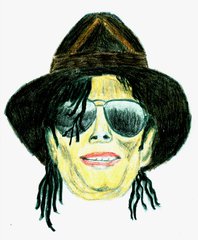 Berühmte Köpfe - Michael Jackson - Sänger, Komponist, schwarz, erfolgreich, bedeutend, Erfolg