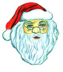 Berühmte Köpfe - Weihnachtsmann#1 - Weihnachten, Weihnachtsmann, Santa Claus, Kopf, rot, weiß, Bart, Rauschebart, Geschenke, schenken, Familienfest, Heiligabend, Brauchtum, Symbolfigur, Coca-Cola Company, Nordpol