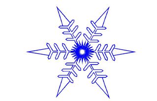 Schneeflocke#3 - Schneeflocke, Schneekristalle, Eiskristalle, Schneestern, schneien, Winter, winterlich, Schnee, kalt, Eis, Grafik, Einzahl, Singular, Eiskristall, Schneekristall