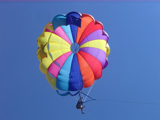 Parasailing - Parasailing, fliegen, Fallschirm, steuerbar, Auftrieb, Sport, Freizeitsport, Physik, gleiten