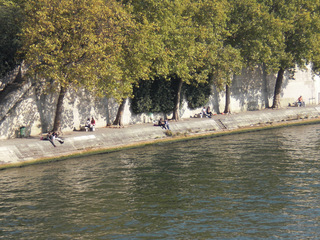 les quais de la Seine - Frankreich, Paris, Seine, quais, Ufer, befestigt