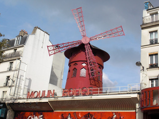 Moulin Rouge#1 - Frankreich, Paris, Montmartre, Moulin Rouge, Mühle, Windmühle, rot, Varieté, cabaret, Unterhaltung, Bühne, Cancan, Tänzerinnen