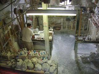Alabaster - Alabaster, Volterra, Kunsthandwerk, Werkstatt, Mineralien, Gestein, Handwerk, Toskana, Italien