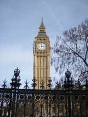 Big Ben (Uhrenturm am Westminsterpalast, London) - Big Ben, Uhrenturm, Glockenturm, Glocke, Westminster Palast, London, England, UK, Great Britain, Gitter, Schmiedeeisen