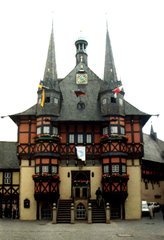 Wernigerode Rathaus - Rathaus, Fachwerkhaus, Wernigerode, spitz, Türmchen, Schreibanlass