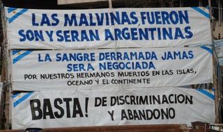 Protest  gegen MALVINAS - Falklandkonflikt - Falkland, Malvinas, Protest, Falklandkonflikt