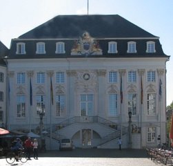 Bonner Rathaus - Rathaus, Bonn, Rokoko, Fretreppe, Marktplatz