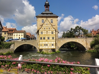 Bamberg - Bamberg, Franken, Regnitz, Unesco, Weltkulturerbe, Rathaus, Brücke, Barock