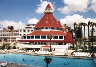 San Diego - Hotel del Coronado - Kegel, Kalifornien, California, rotes Dach, USA, Hotel