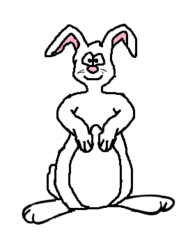 Kaninchen - Kaninchen, Hase, Bunny, Rabbit, Tier, Haustier, Zeichnung, Cartoon, bunt