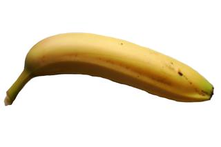 eine Banane - Banane, Bananen, Obst, beliebt, Schale, gelb, essbar, Staude, exotisch, Frucht, Früchte