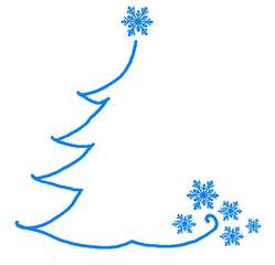 Grafik zur weihnachtlichen Illustration - blau, weihnachtlich, Fest, Gestaltung, gestalten, Illustration, Baum, Schneeflocke, Advent
