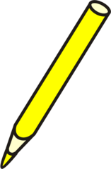 Buntstift gelb - Bleistift, Farbstift, Holzstift, Stift, schreiben, malen, zeichnen, aufschreiben, notieren, Notiz, Anlaut St