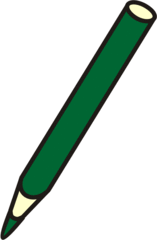 Buntstift grün - Bleistift, Farbstift, Holzstift, Stift, schreiben, malen, zeichnen, aufschreiben, notieren, Notiz, Anlaut St