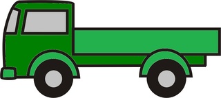 Lastwagen grün - Lastwagen, Auto, LKW, Anlaut L, Ladefläche, Ladung, Transport, transportieren, Laster