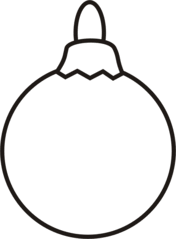 Christbaumkugel - Christbaumkugel, Kugel, Weihnachten, Weihnachtsschmuck, Baumschmuck, Christbaumschmuck, Anlaut K, Illustration, blanko