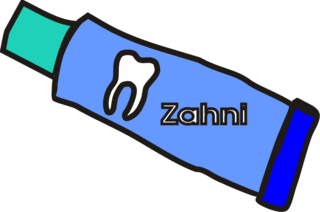 Zahnpasta - Zahnpasta, Zahncreme, Zahn, putzen, sauber, schmutzig, Anlaut Z, Zahnpflege, Körperpflege, Hygiene, Tube, Wörter mit h