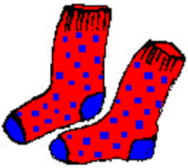 Socken - Socken, Kleidung, socks, clothes, chaussettes, Strümpfe, clothes, Kleidung, vêtements, Fußbekleidung, kurz, knöchellang, Bündchen, Söckchen, Paar, zwei, Anlaut S, Punkte, Pünktchen