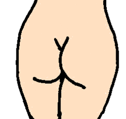 Po - Po, Hintern, Körper, Körperteile, body, body parts, bottom, bum, buttocks, Popo, Gesäß