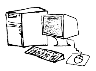 Computer - Computer, Rechner, Tastatur, Maus, Monitor, Unterricht, Schule
