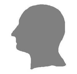 Profil Kopf gefüllt - Kopf, Profil, Körperteil, seitlich, Seitenansicht, Umriss, Kontur, links