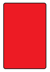 Rote Karte - rote Karte, Karte, Karten, rot, gelb, Fußball, Foul, Strafe, Schiedsrichter, Regel, Sport, Unterrichtsstörung