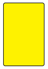 Gelbe Karte - gelbe Karte, Karte, Karten, rot, gelb, Fußball, Foul, Strafe, Schiedsrichter, Regel, Sport, Unterrichtsstörung
