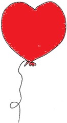 Luftballon 3 rot - Luftballon, Ballon, Luft, Party, Geburtstag, Herz, Valentinstag, Rosa, Liebe, Hochzeit, Fasching, Karneval