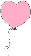 Luftballon 3 rosa - Luftballon, Ballon, Luft, Party, Geburtstag, Herz, Valentinstag, Rosa, Liebe, Hochzeit, Fasching, Karneval